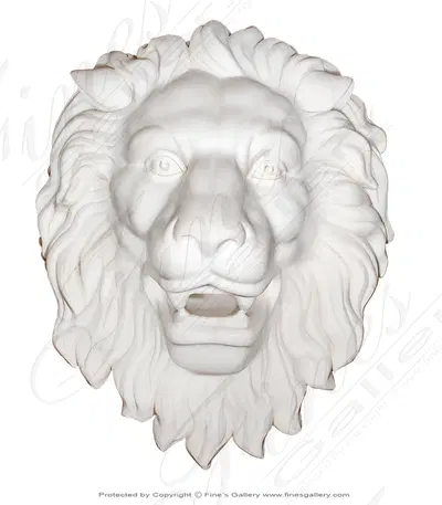Marble Lion Head Wall Mount