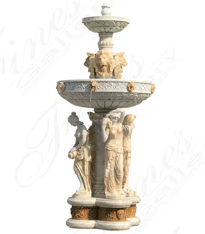 Venetian Gardens Marble Fountain Feature