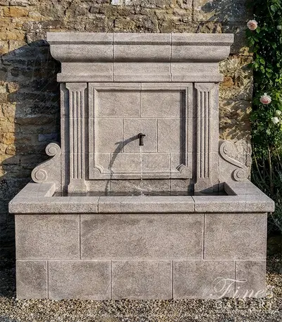 Aged Granite French Country Wall Fountain