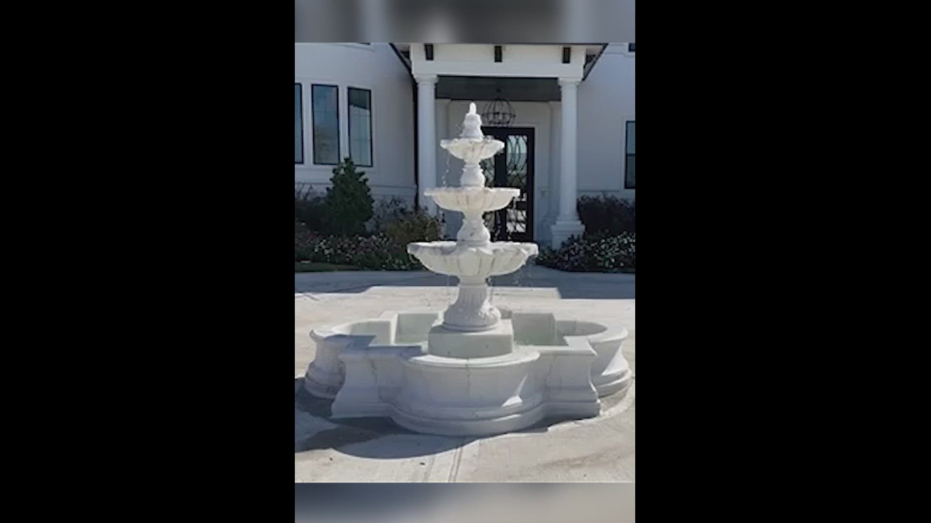 Three Tiered Lotus Shaped Fountain w/Accanthus carvings — Model MF-2112 — product video