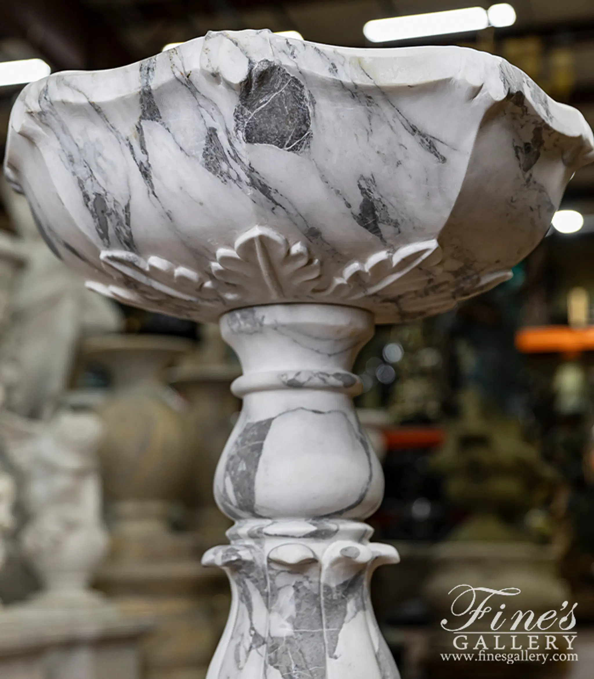 Superb Font in Arabascato Marble — Model MF-2174 — detail view 4