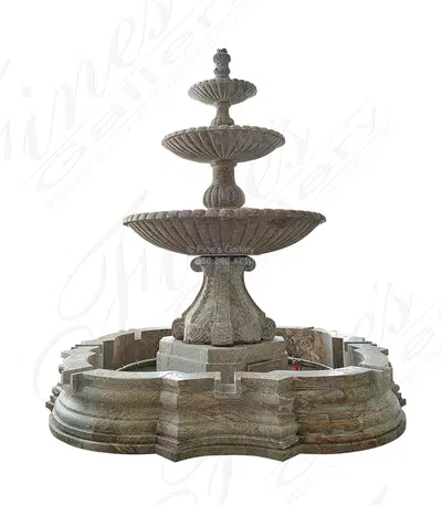 An Outstanding Quality Bespoke Fountain in Solid Granite