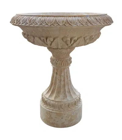 Single Tiered Fountain in Limestone
