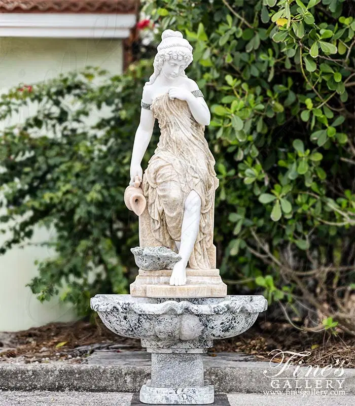 Victorian Lady Marble Fountain