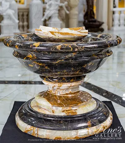 Contemporary Fountain in Michelangelo Portoro and Onyx