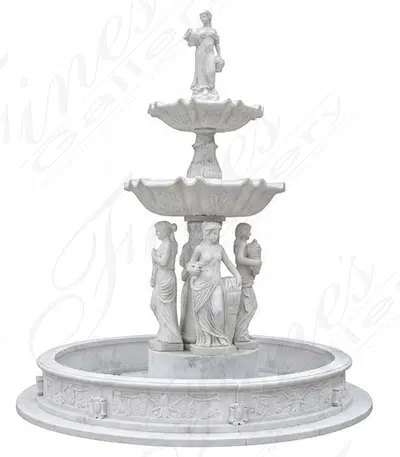 NJ Castle Four Seasons Marble Fountain