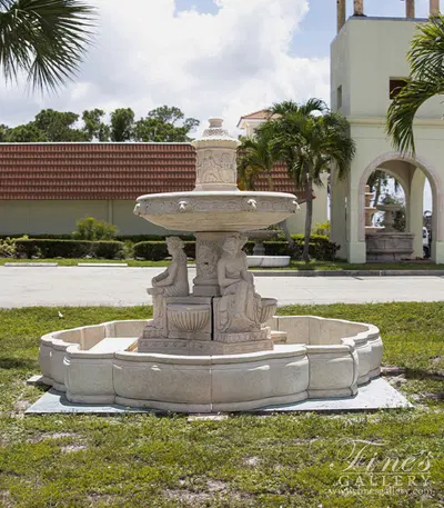 Grecian Ladies Fountain in Galala Marble