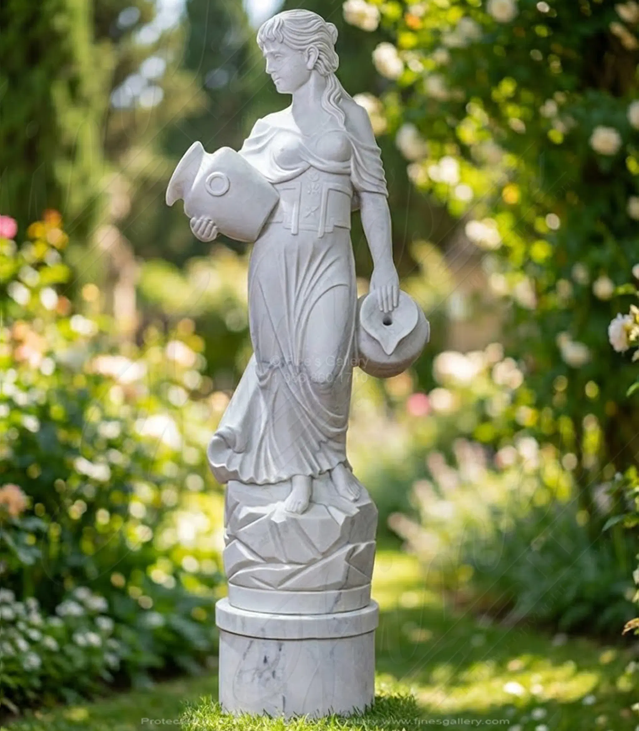 Grecian Lady w/Vases Fountain