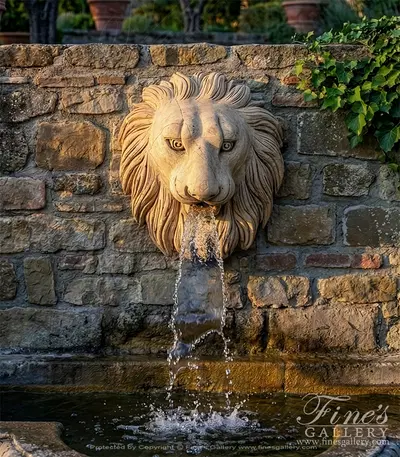 Lion Head Wall Fountain