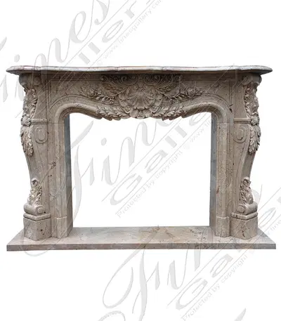 Floral French Marble Surround