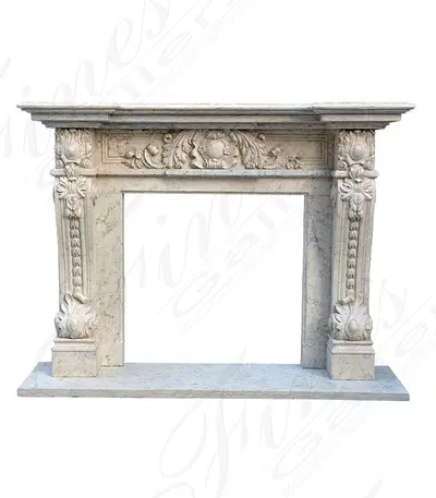 Italian Marble Fireplace Mantel