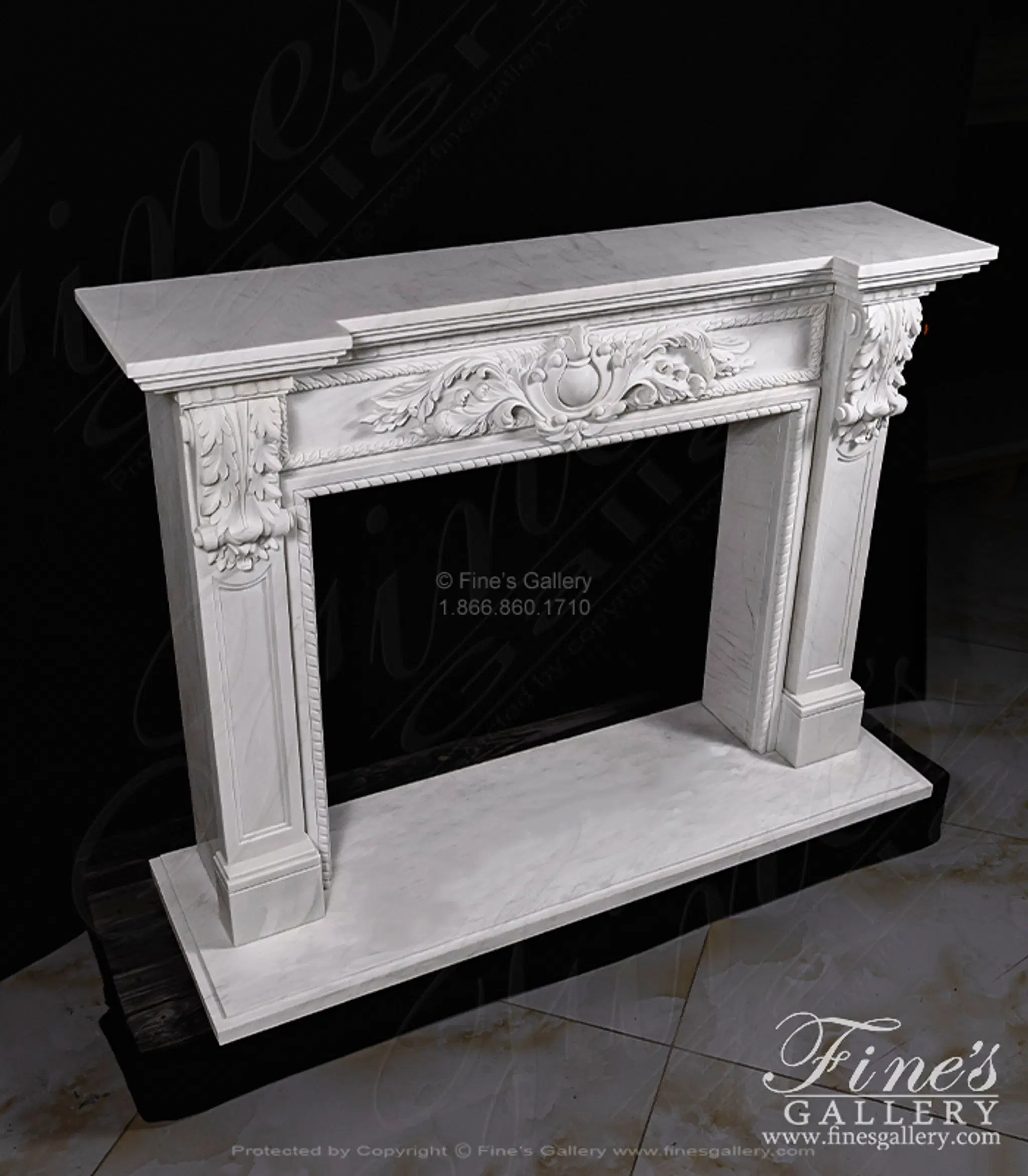 Marble Fireplaces - A Spectacular Carved Marble Fireplace In