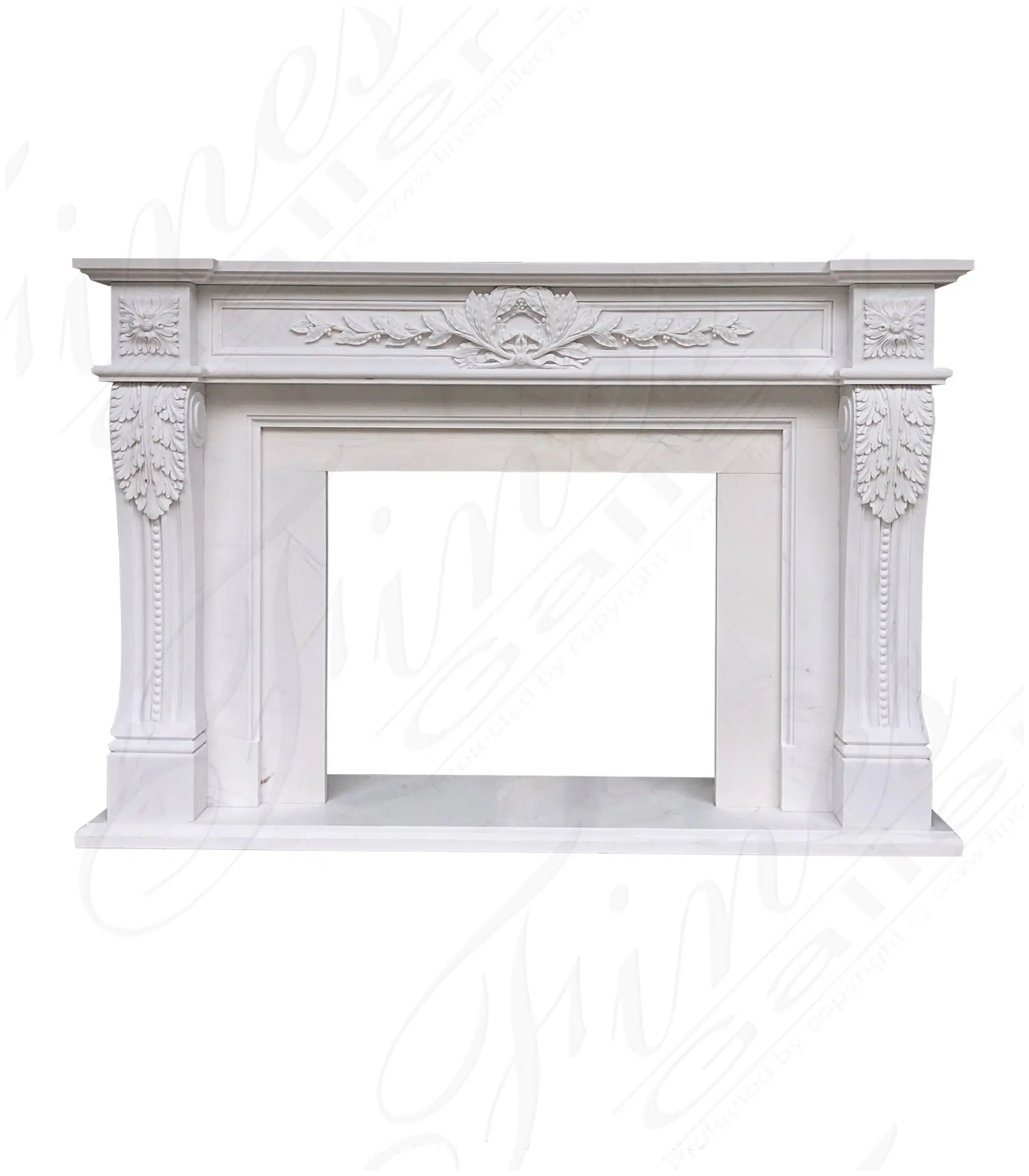 White Regency Fireplace Mantel
