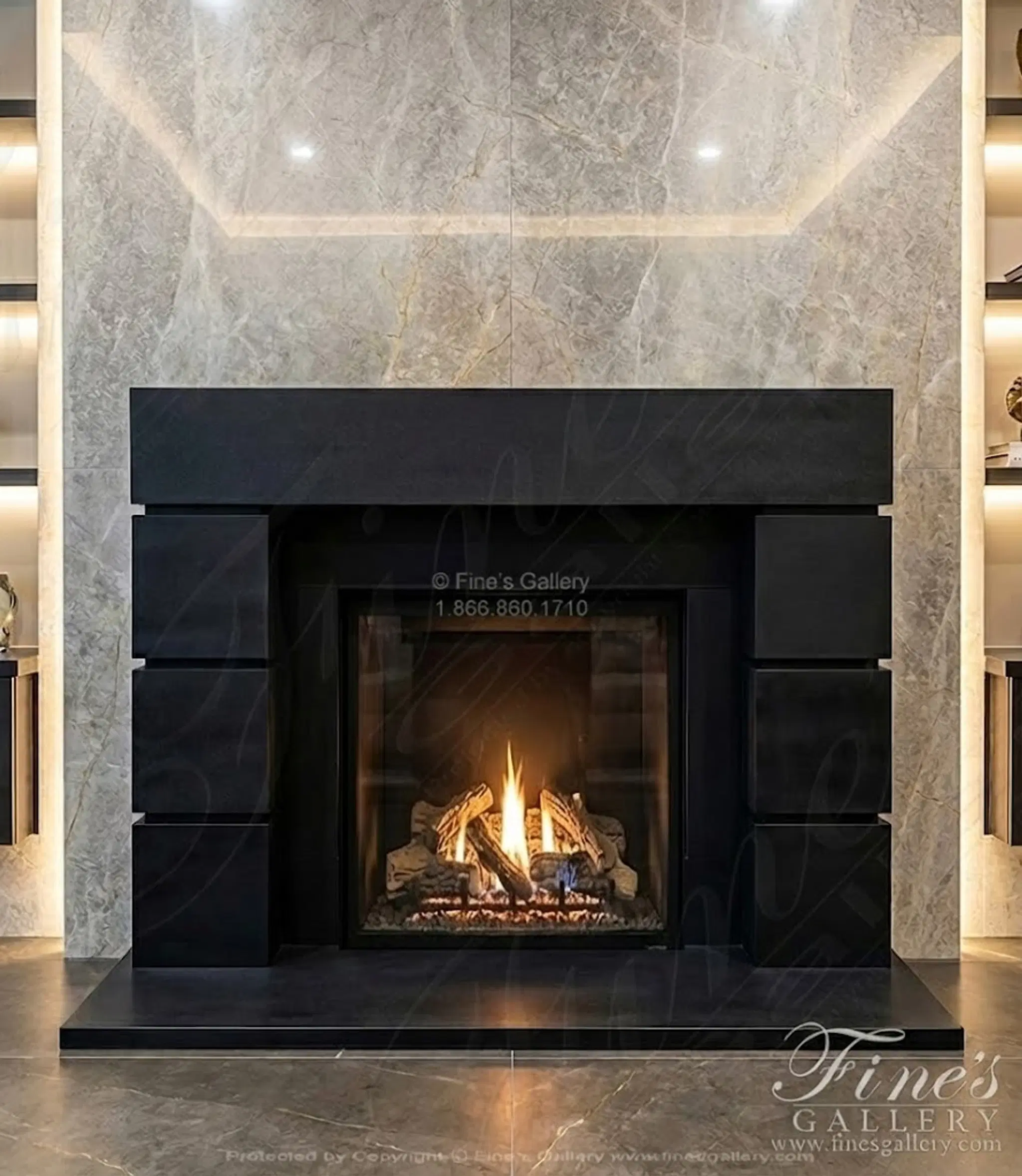 Contemporary Granite Mantel