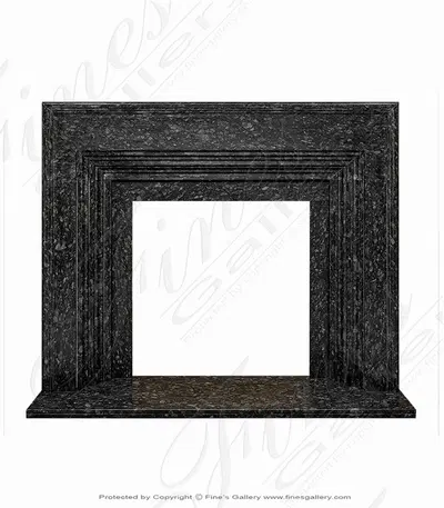 Black Pearl Granite Mantel