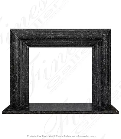 Black Pearl Granite Mantel