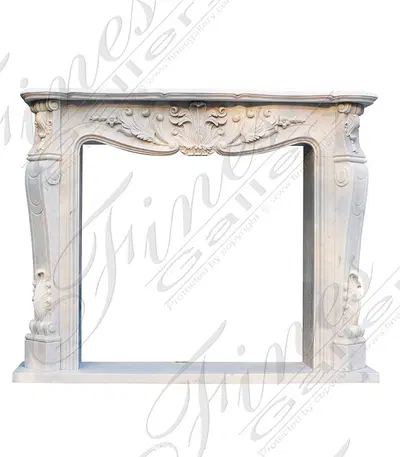 White Marble Fireplace