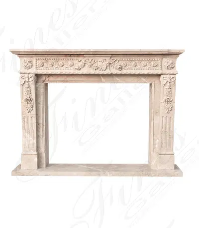 Crema Marble Fireplace
