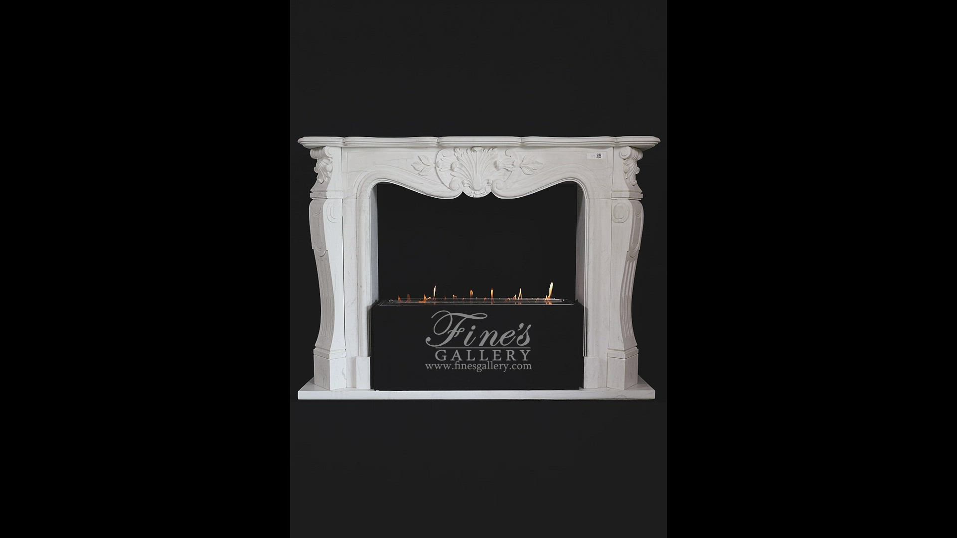 Simple Shell Motif Mantel in Statuary Marble — Model MFP-1758 — product video