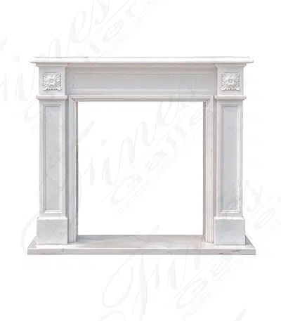 Classic Statuary White Marble Fireplace