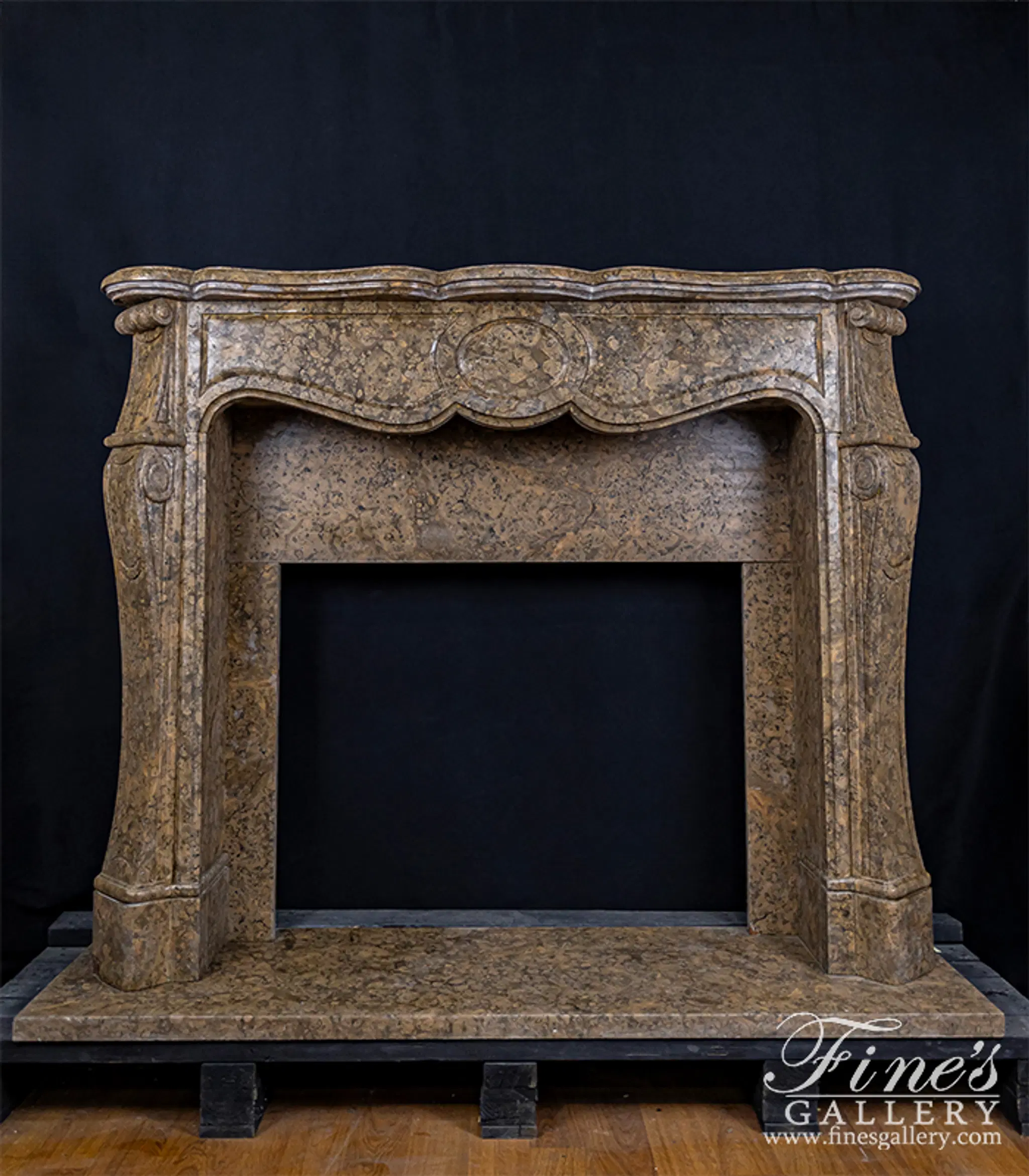 Marble Fireplaces - Rosso Verona Italian Marble Mantel - MFP-1805