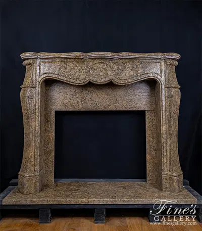 Rosso Verona Italian Marble Mantel
