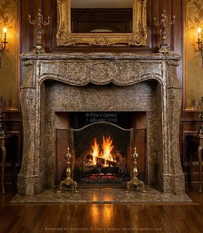 Rosso Verona Italian Marble Mantel