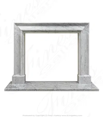 White Carrara Marble Bolection Surround