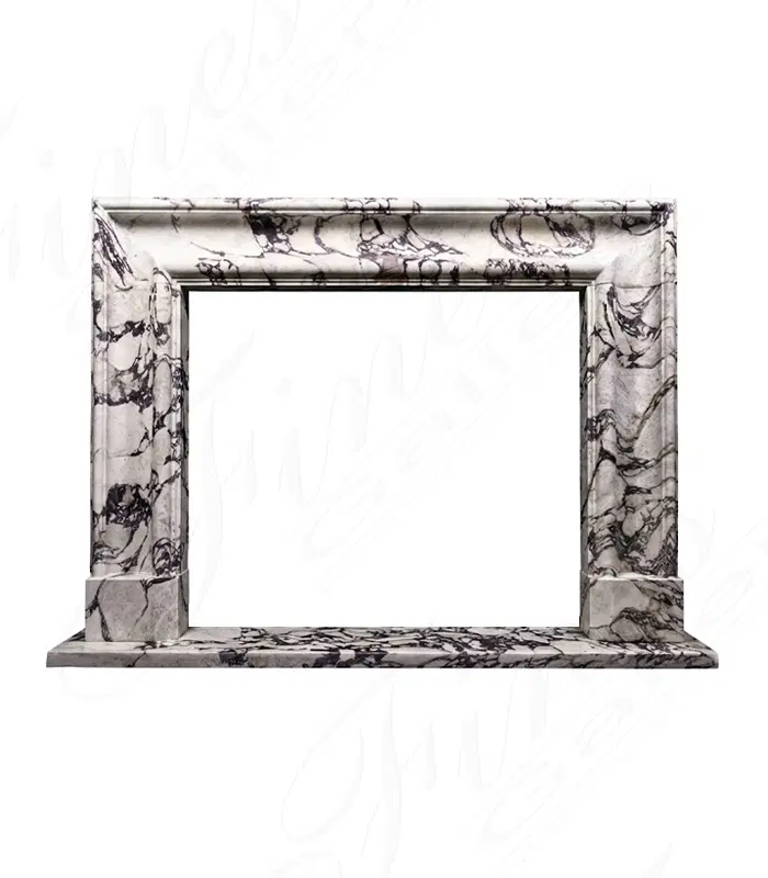 Breccia Viola Marble Bolection Fireplace Mantel — Model MFP-1880 — product video