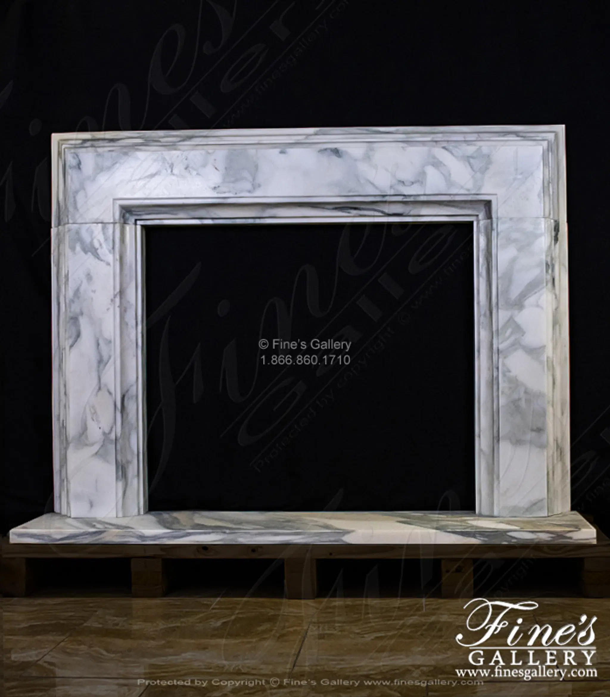 Luxurious Modern Marble Mantel