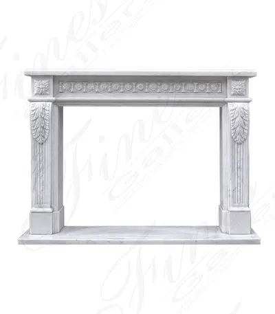 French Louis XVI Fireplace in Marble