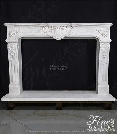 European Style Marble Fireplace Mantel