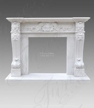Luxurious Italian Louise XIV Marble Surround