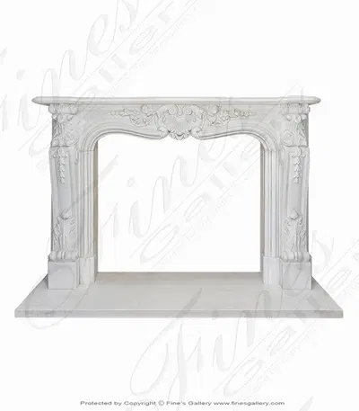 Statuary White Louise XVI Marble Mantel