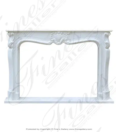 French Louis VI Mantel Super White