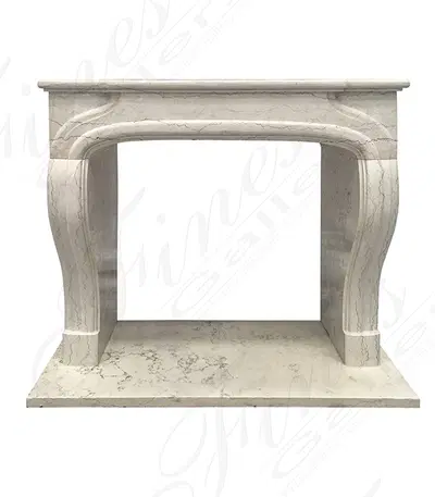 Rustic Perlino Marble Mantel