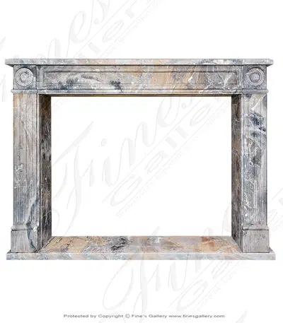 Louis XVI  Regency Mantel in Arabascato Orobico Marble