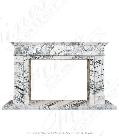 Exotic Arabascato Marble Mantel 