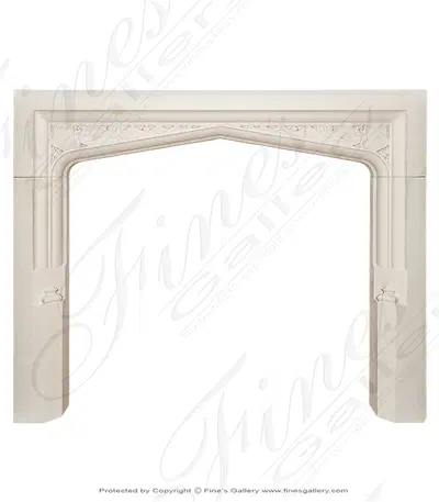 Tudor Style Mantle in French Limestone