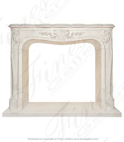 Stunning LOUIS XV French Limestone Mantelpiece