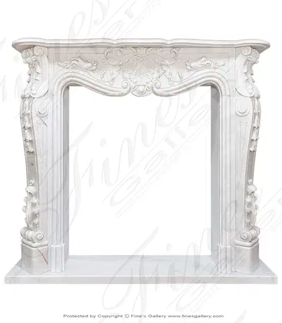 Stunning Statuary French Style Marble Surround
