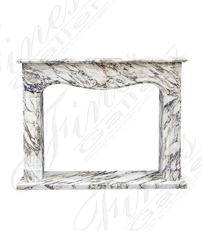 Breche Violette Marble Fireplace Surround