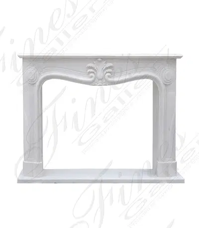 Very Fine French Marble Surround in Light White Marble