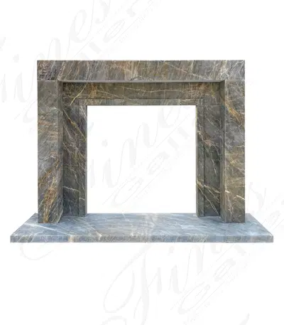 Contemporary Surround in Breccia Antique Marble. 