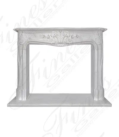 Elegant Statuary White Louis XV Surround