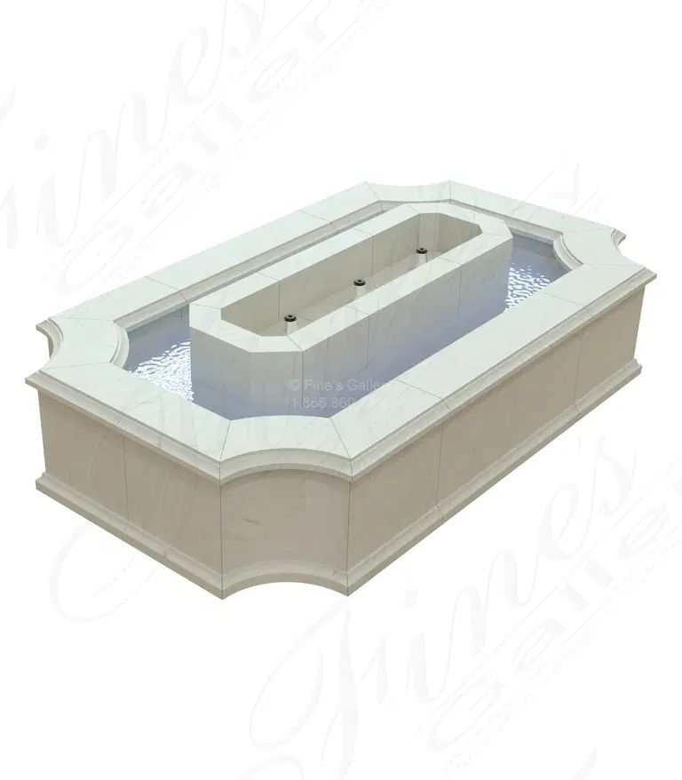 Contemporary Catch Basin in Vratza Limestone