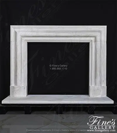Superior Statuary White Bolection Style Marble Mantel