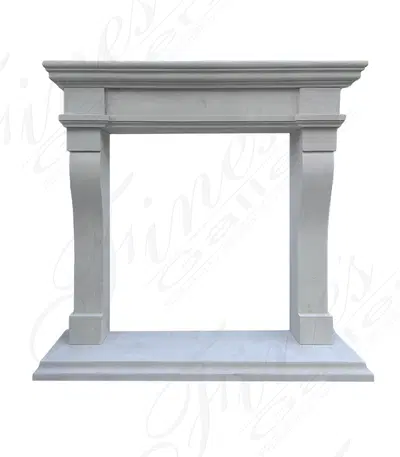 Contemporary Classic Mantel in Vratza Limestone