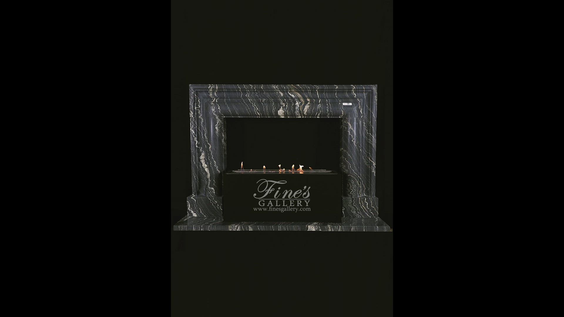 Deep Relief Bolection Style Mantel in Tropical Storm Quartz — Model MFP-2555 — product video