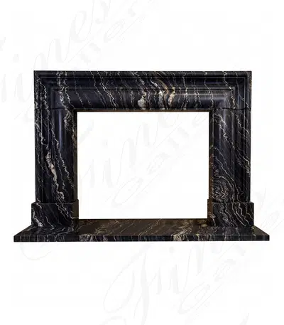 Deep Relief Bolection Style Mantel in Tropical Storm Quartz